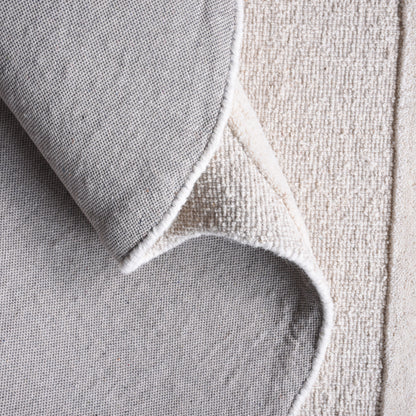 TAGUAI-II RUG - IVORY - HAND WOVEN, OVER TUFTED - WOOL