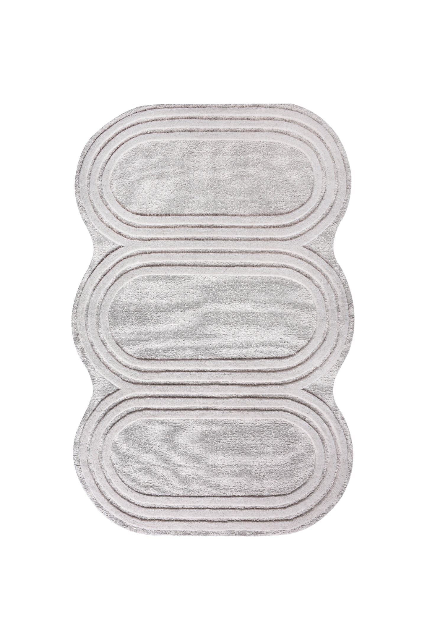 TAGUAI-II RUG - IVORY - HAND WOVEN, OVER TUFTED - WOOL