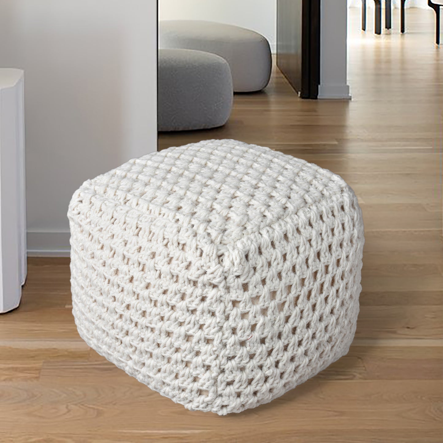 TALCOTT POUF - WOOL