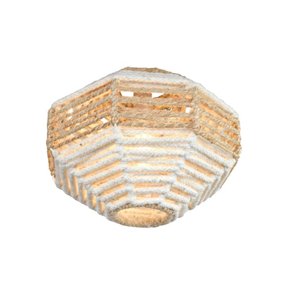 THOIR-II LAMP - IVORY/NATURAL - HAND MADE - JUTE/WOOL