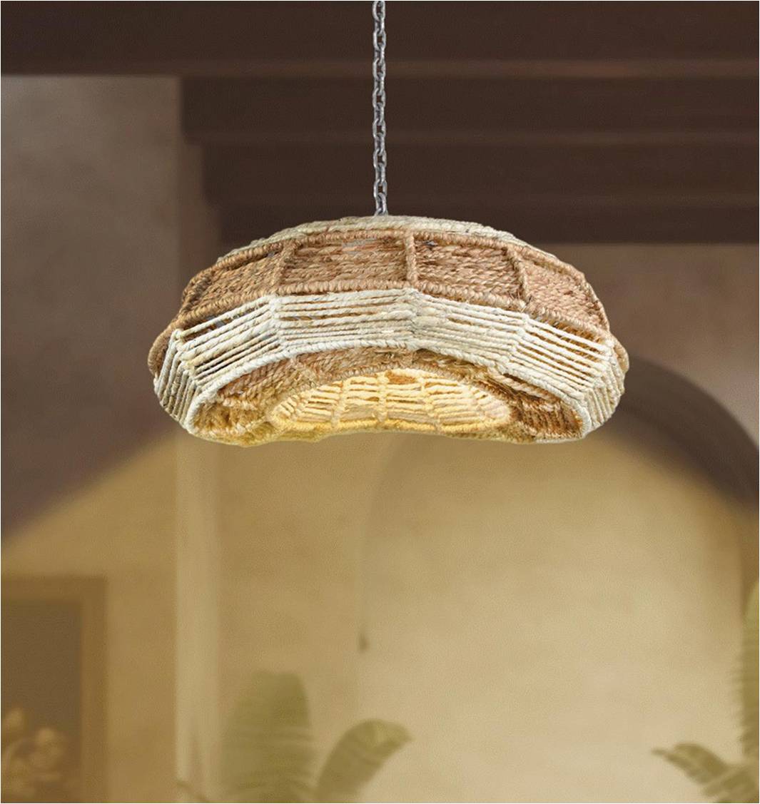 TORRINHA LAMP - IVORY/NATURAL - HAND MADE - JUTE