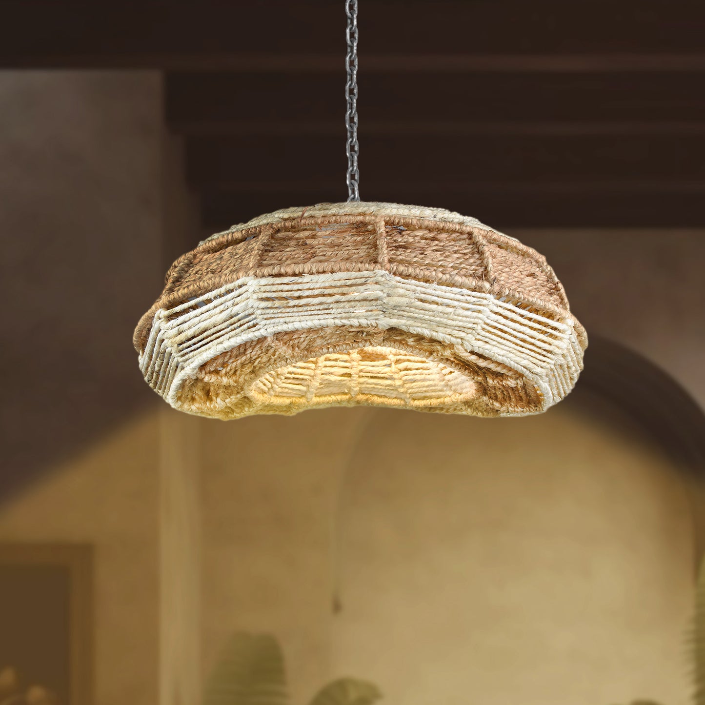 TORRINHA LAMP - IVORY/NATURAL - HAND MADE - JUTE