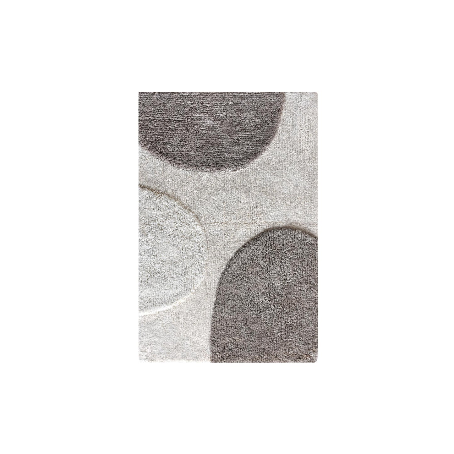 CIZELE BATH RUG - IVORY/GREY - TABLE TUFTED - COTTON