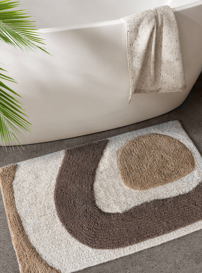 CILDARA BATH RUG - COTTON - TABLE TUFTED