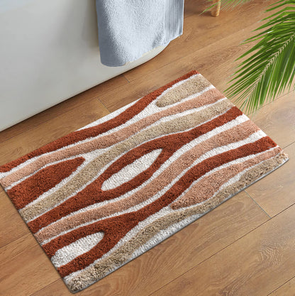 MUNSIEN BATH RUG - IVORY/BEIGE/TERRA - TABLE TUFTED - COTTON