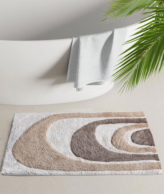 LOSPERD BATH RUG - IVORY/BEIGE - TABLE TUFTED - COTTON