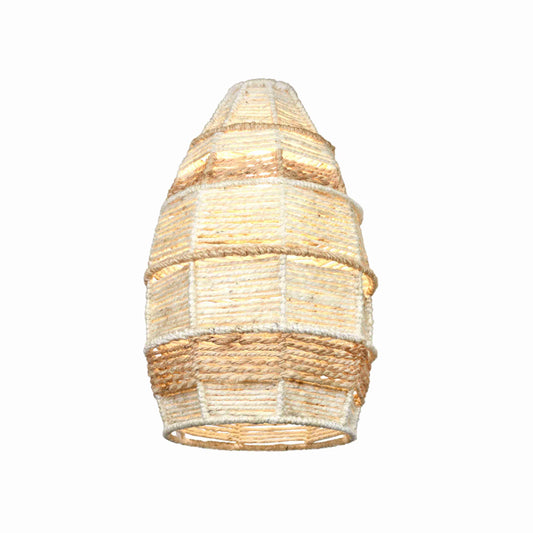 VALPARA LAMP - IVORY/NATURAL - HAND MADE - JUTE