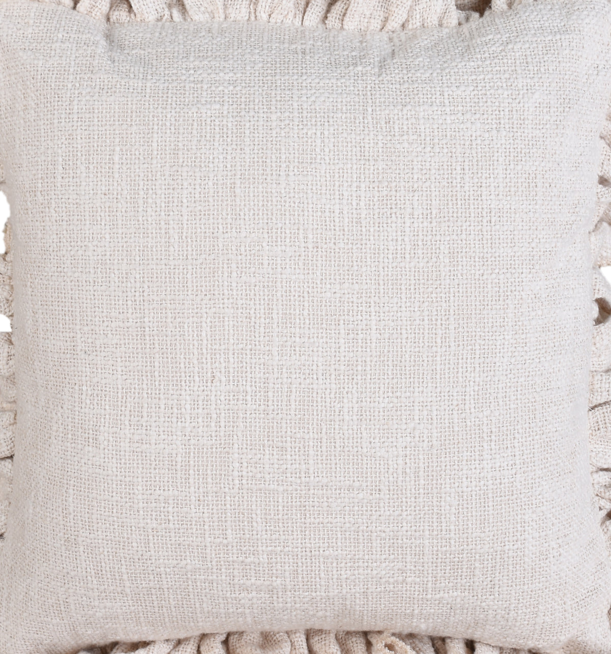 VASLUI CUSHION - COTTON - IVORY - HANDMADE