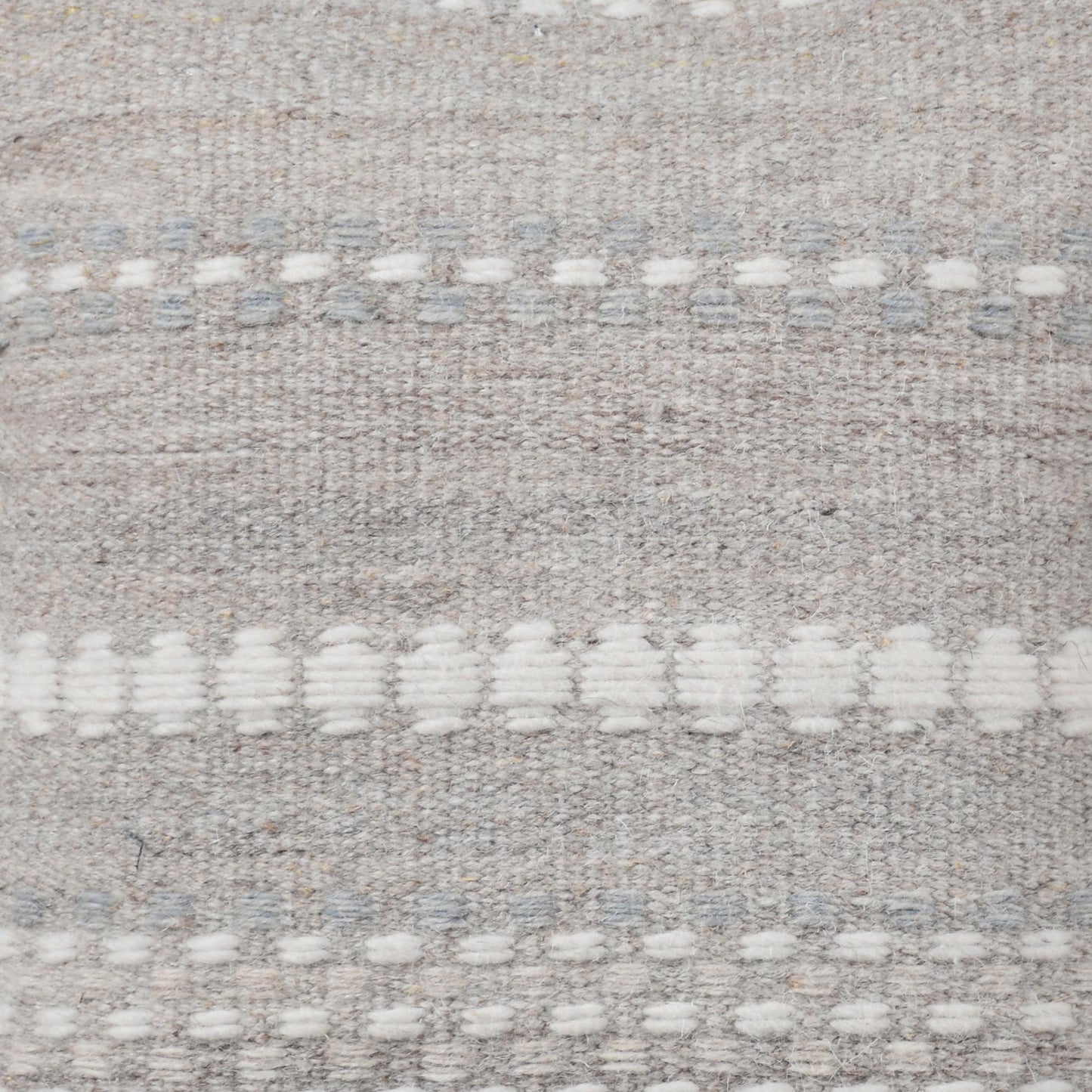 VERNOUX CUSHION - IVORY/BLUE/BEIGE - HAND WOVEN - WOOL