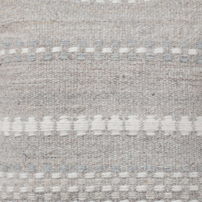 VERNOUX CUSHION - IVORY/BLUE/BEIGE - HAND WOVEN - WOOL