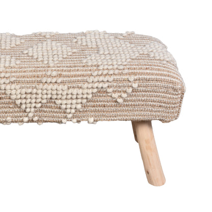 WEDGE BENCH - JUTE/ WOOL