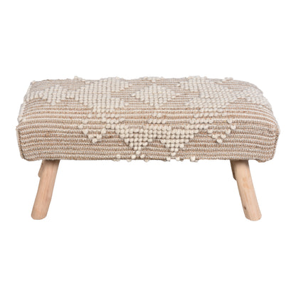WEDGE BENCH - JUTE/ WOOL