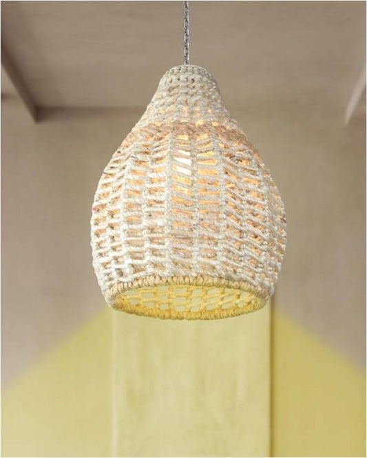 WESTMORE LAMP - IVORY/NATURAL - HAND MADE - JUTE