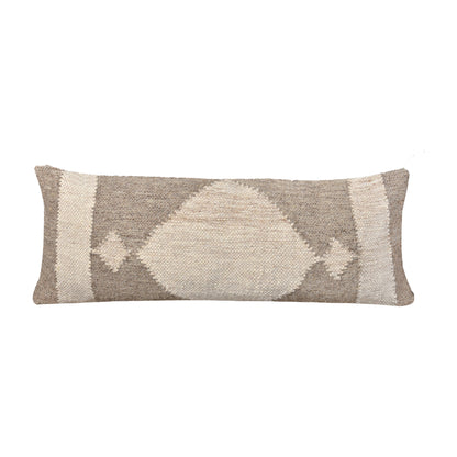 WIDDEN LUMBER CUSHION - IVORY/BEIGE - HANDWOVEN - WOOL