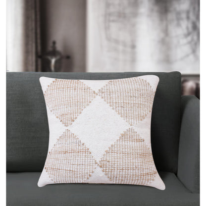 WALLILAB CUSHION - JUTE/WOOL - NATURAL/IVORY