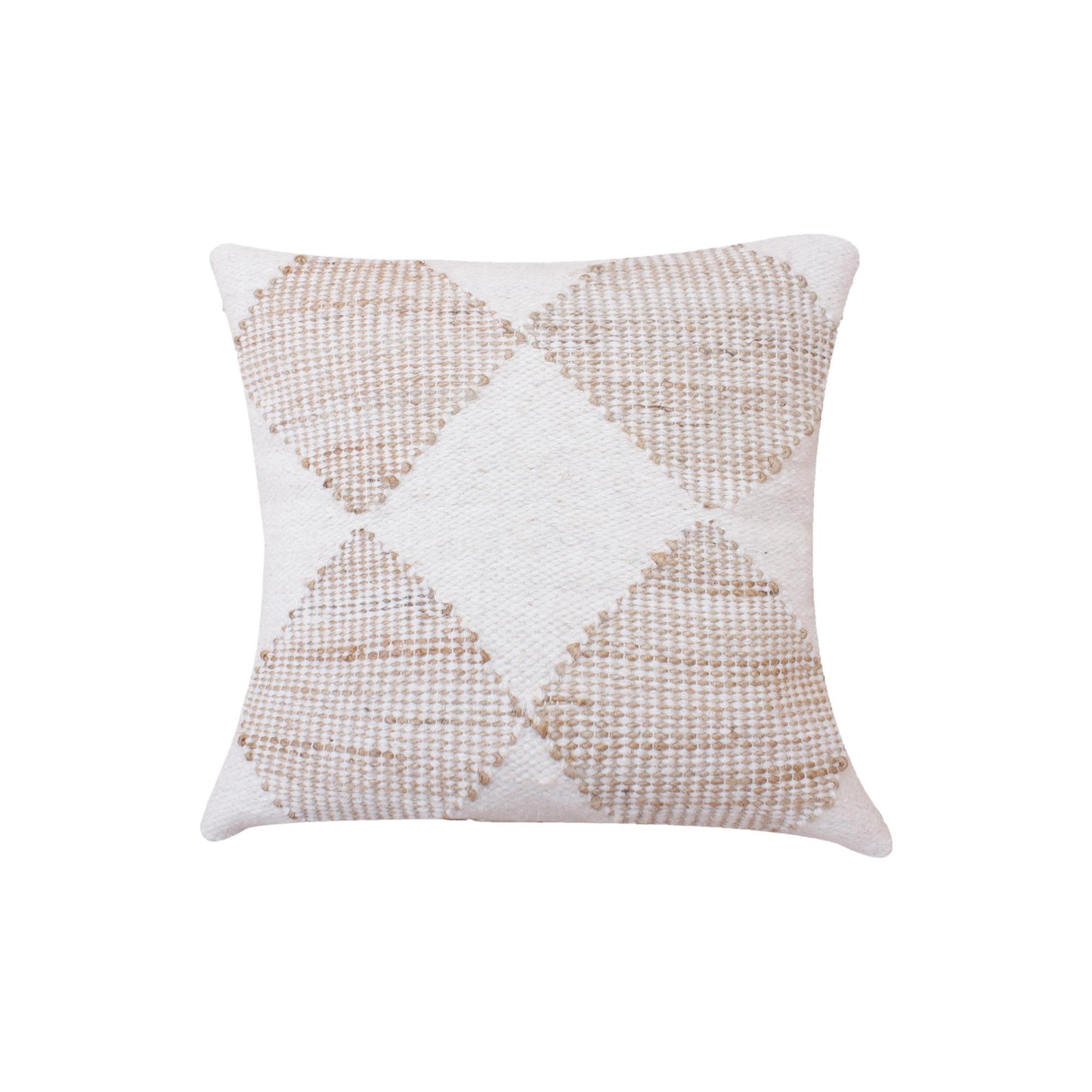WALLILAB CUSHION - JUTE/WOOL - NATURAL/IVORY