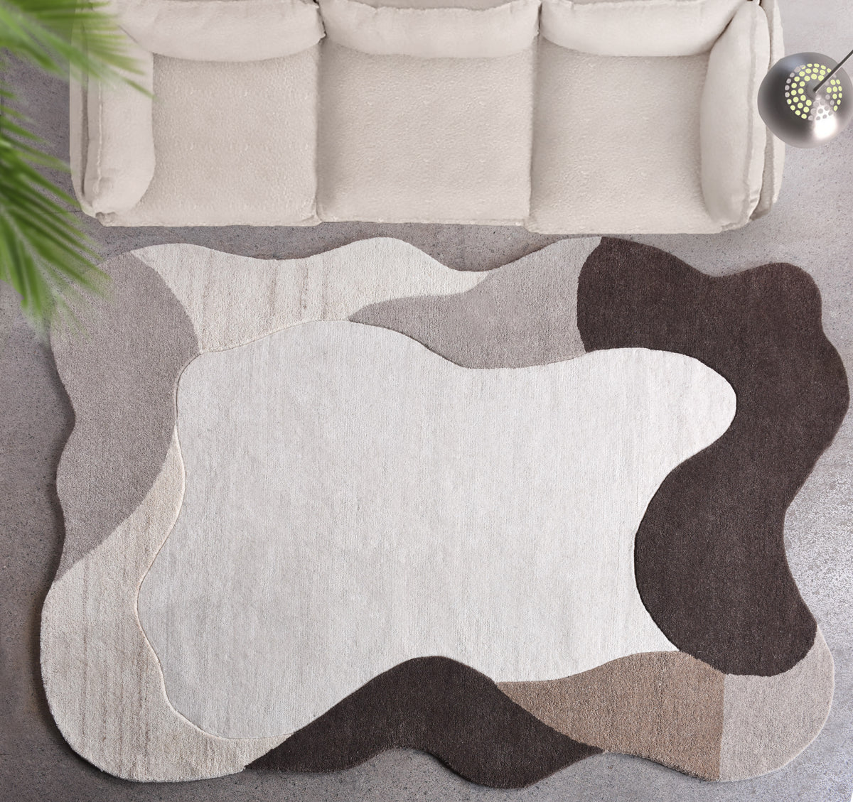 AMPARO RUG - WOOL - HANDTUFTED - IVORY/NATURAL