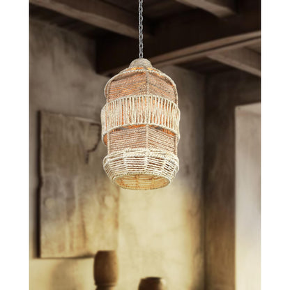 CRAMPTON LAMP - NATURAL/IVORY - HAND MADE - JUTE