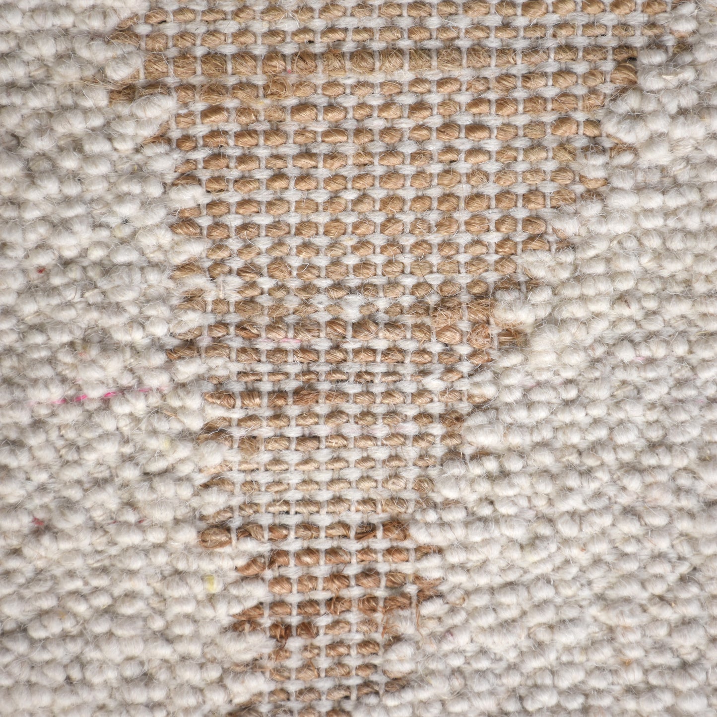 DOBREV-II RUG - IVORY/NATURAL - HAND WOVEN - WOOL/JUTE