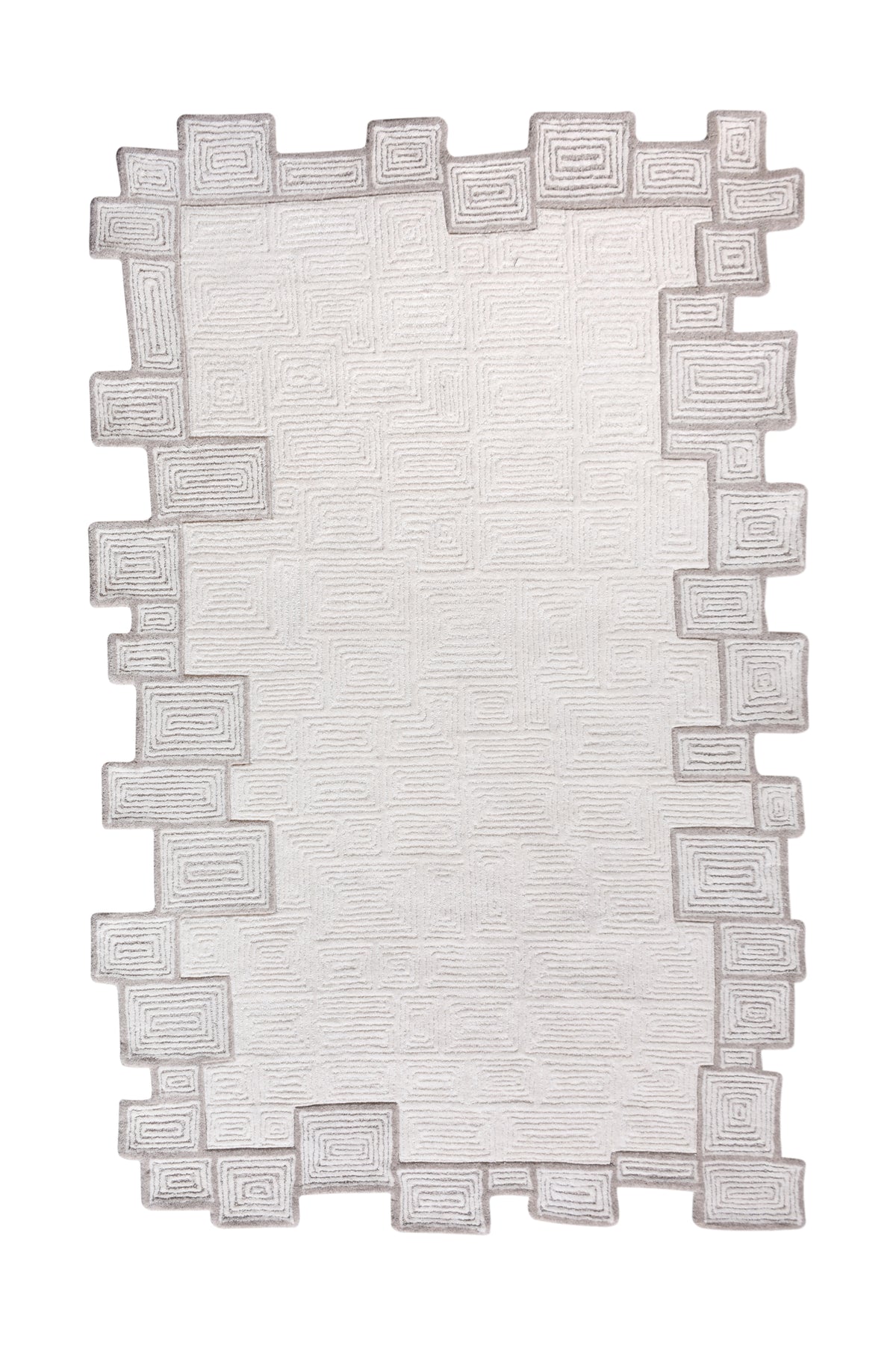 DROBETA RUG - IVORY/NATURAL/GREY - HAND TUFTED - WOOL