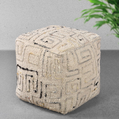 JORDYN-III POUF - WOOL