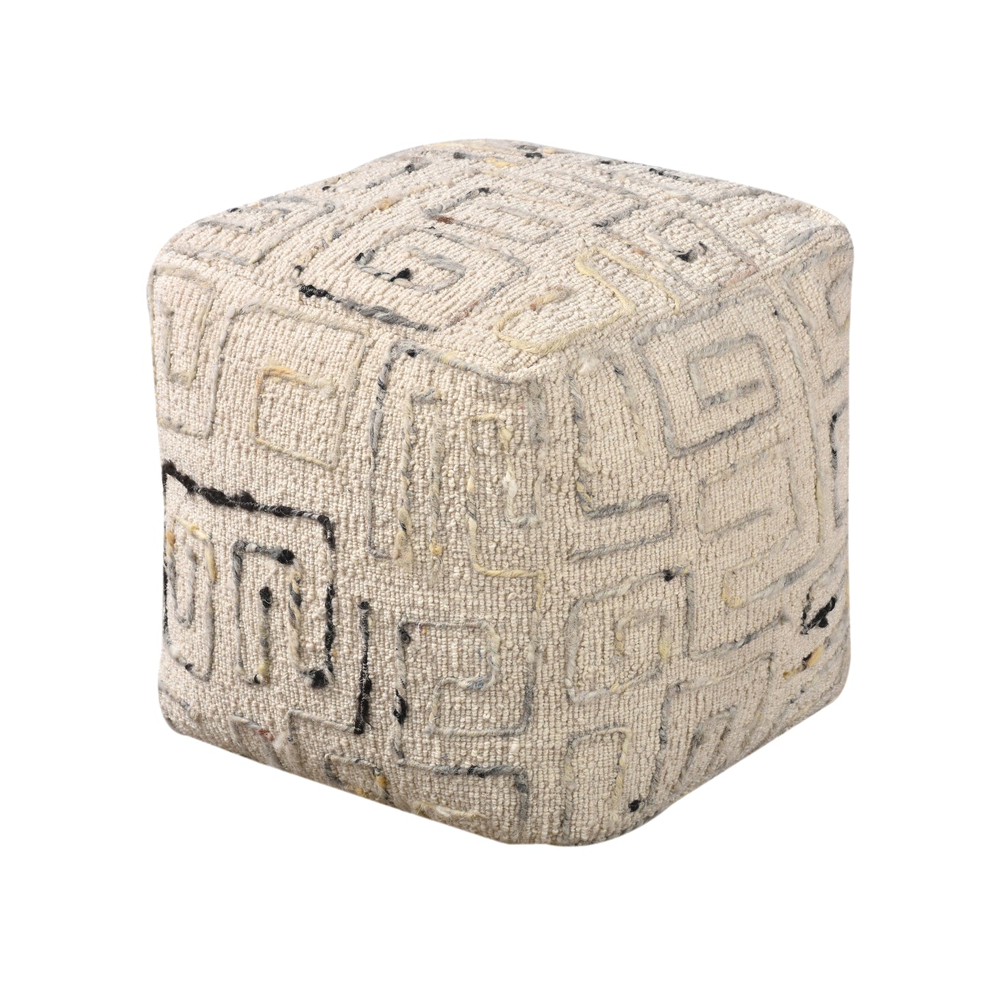 JORDYN-III POUF - WOOL