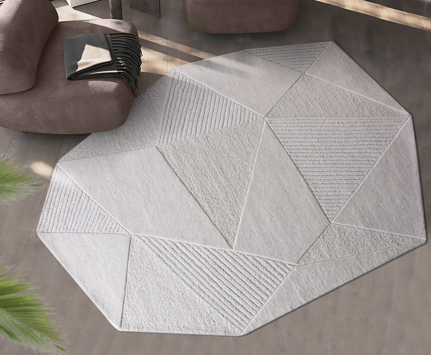LEROPO RUG - IVORY - HAND TUFTED - WOOL