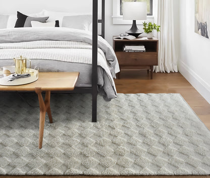 MANANA RUG - NZ WOOL - TABLE TUFTED - IVORY