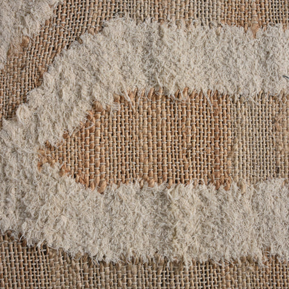 MANZANA RUG - NATURAL/ IVORY - JUTE/COTTON SALVAGE - HAND WOVEN