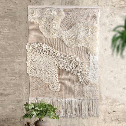 MARMELOS WALL HANGING - WOOL -IVORY
