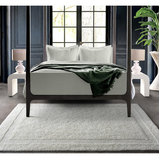 MOSSBACK RUG - NZ WOOL - TABLE TUFTED - IVORY