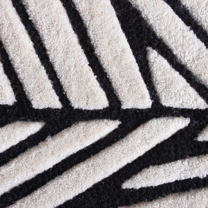 RANTAO RUG - IVORY/CHARCOAL - HAND TUFTED - WOOL