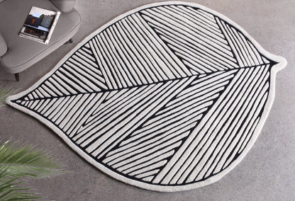 RANTAO RUG - IVORY/CHARCOAL - HAND TUFTED - WOOL
