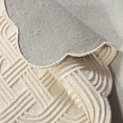 RENDALL RUG - WOOL - HAND TUFTED - IVORY