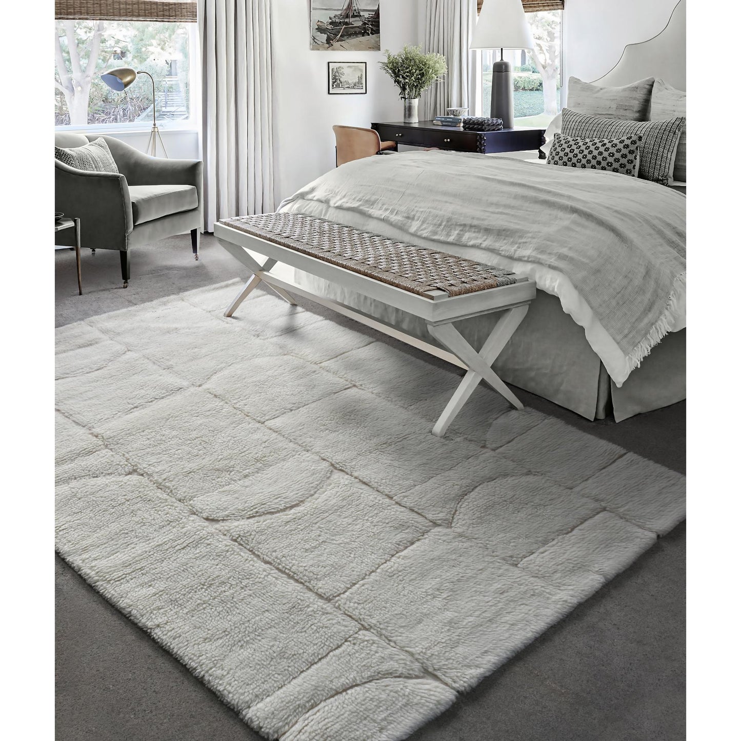 SYANNO RUG - NZ WOOL - TABLE TUFTED - IVORY