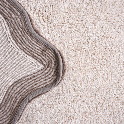 CANITAR-II BATH RUG - NATURAL/IVORY - TABLE TUFTED - COTTON