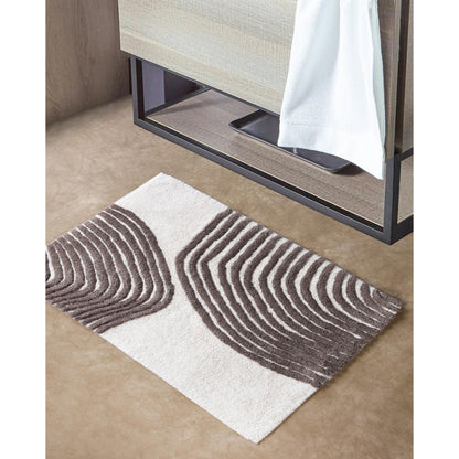FARTURA-II BATH RUG - NATURAL/BROWN - TABLE TUFTED - COTTON