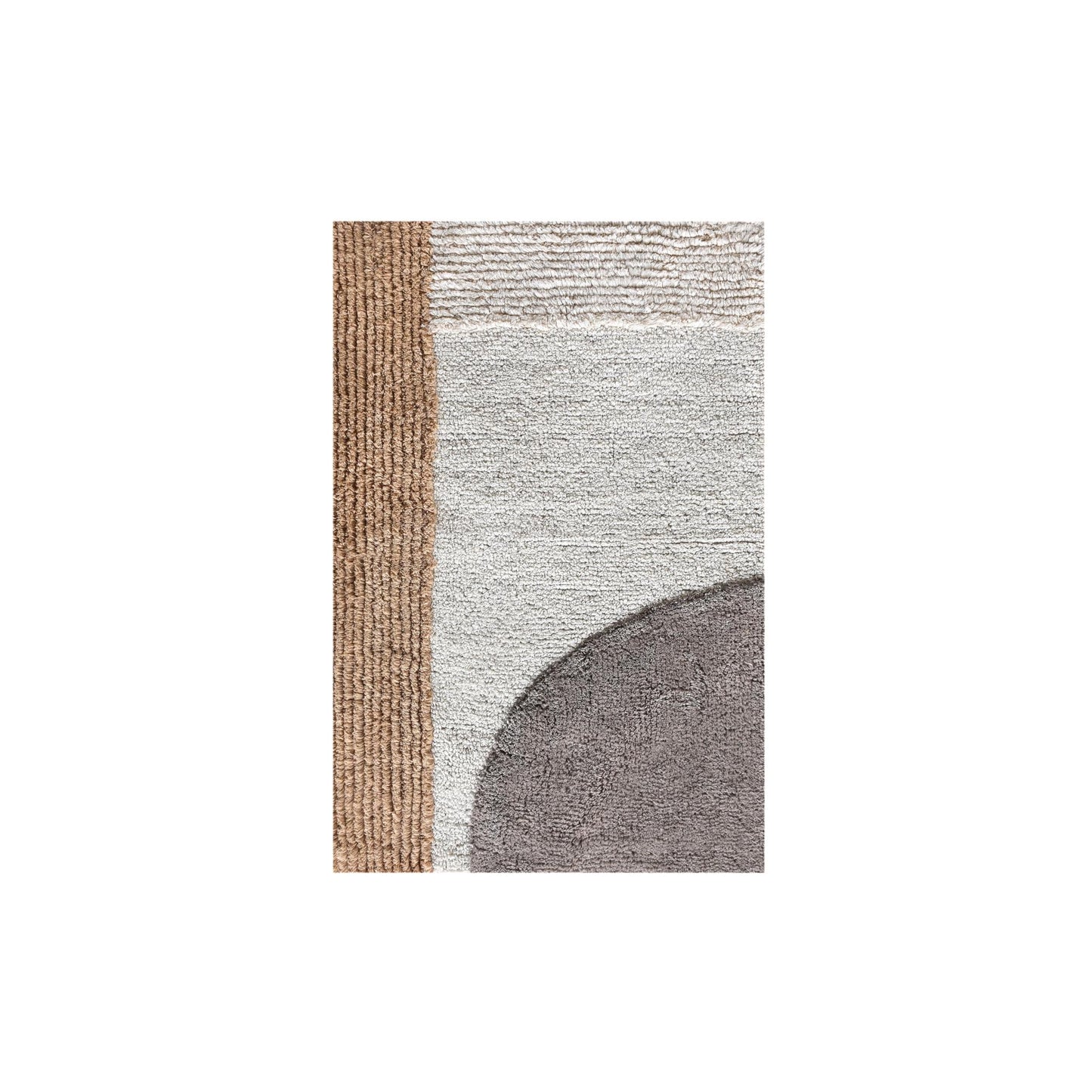 PIERIE BATH RUG - IVORY/BEIGE/GREY - TABLE TUFTED - COTTON