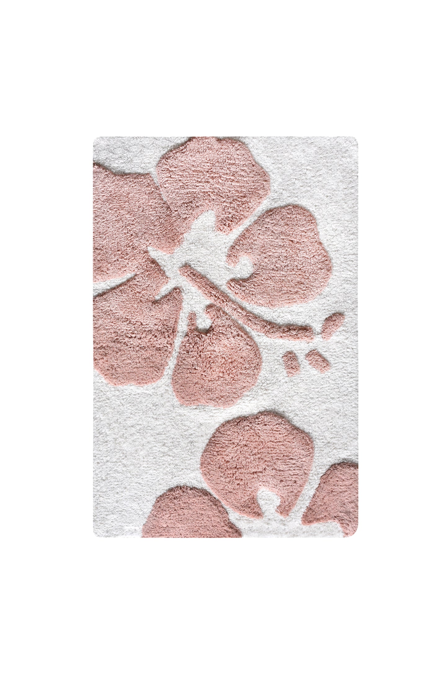 VELDDRIF BATH RUG - IVORY/PEACH - TABLE TUFTED - COTTON