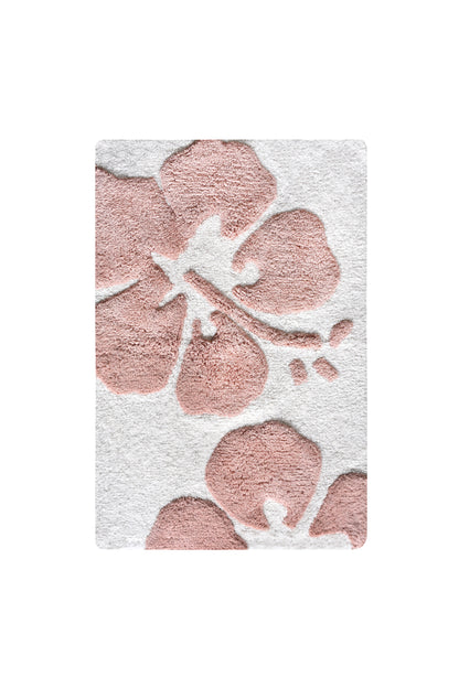 VELDDRIF BATH RUG - IVORY/PEACH - TABLE TUFTED - COTTON