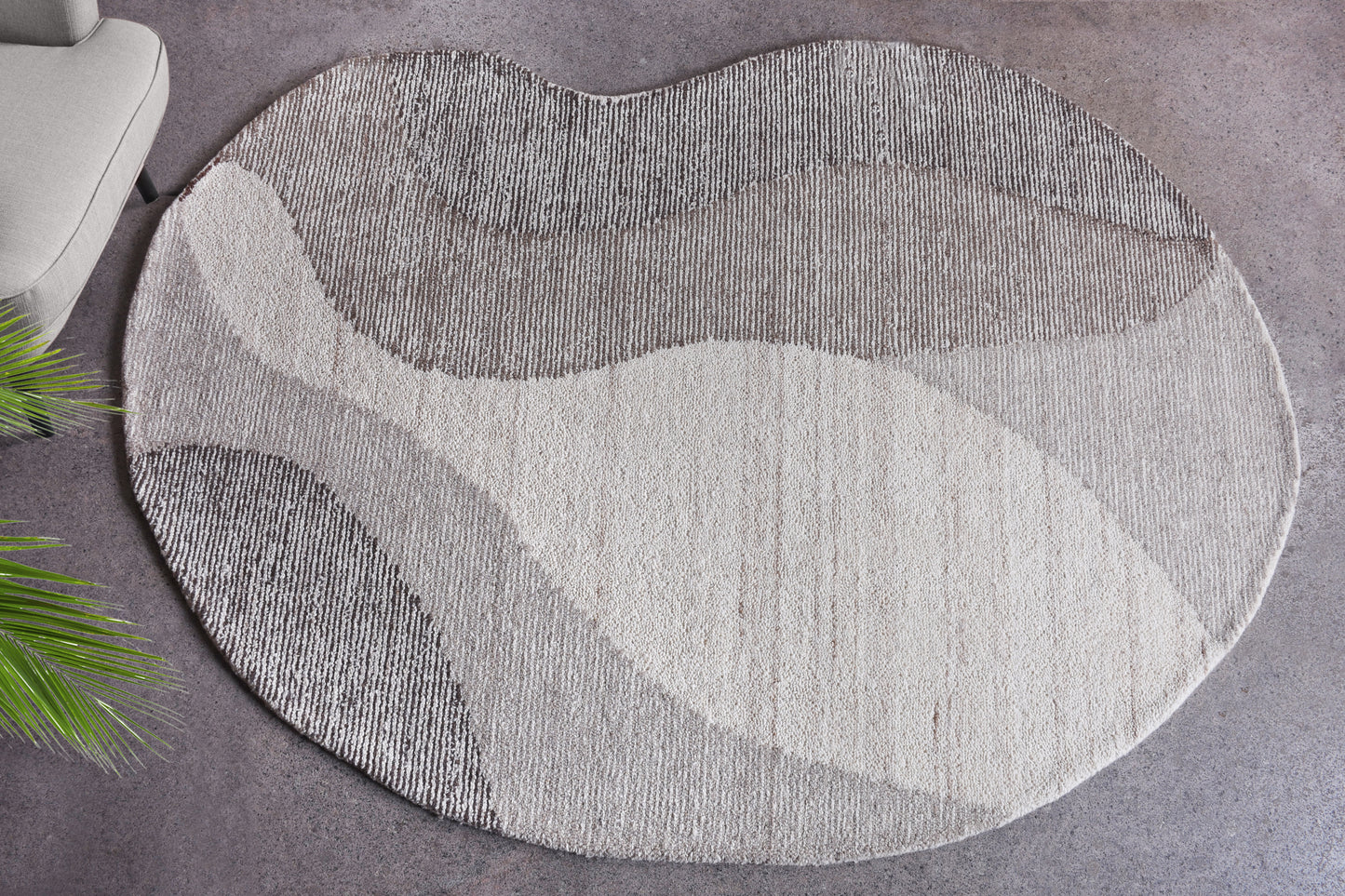 TWEEFON RUG - IVORY/NATURAL - HANDWOVEN, OVER TUFTED - WOOL