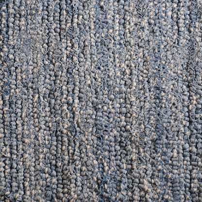VINSON RUG - BLUE/IVORY - HAND TUFTED - WOOL/DENIM