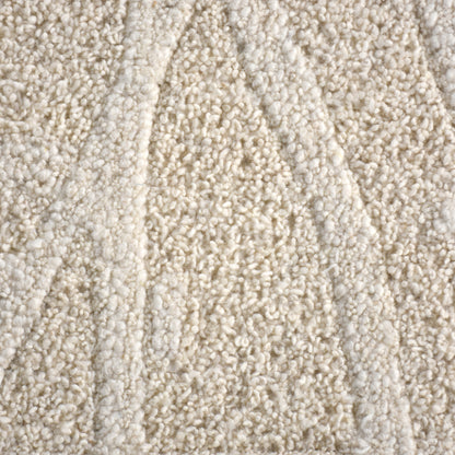 VLASINA RUG - WOOL - IVORY - HAND WOVEN, OVER TUFTED