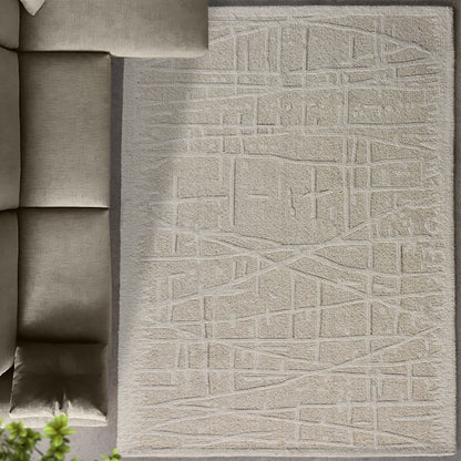 VLASINA RUG - WOOL - IVORY - HAND WOVEN, OVER TUFTED