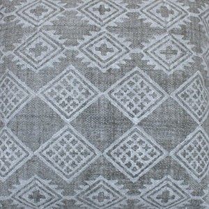 Besra Pillow, Cotton, Printed, Khaki