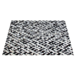 Area Rug, Bedroom Rug, Living Room Rug, Living Area Rug, Indian Rug, Office Carpet, Office Rug, Shop Rug Online, Natural Hide, Black, White, Geometrical