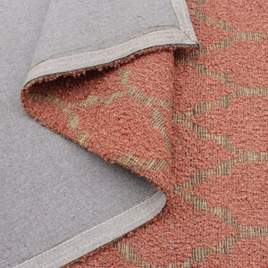 Area Rug, Bedroom Rug, Living Room Rug, Living Area Rug, Indian Rug, Office Carpet, Office Rug, Shop Rug Online, Hemp , Pet, Orange, Jaquard Durry, Flat Weave, geometric 