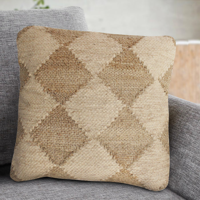 ACHEN CUSHION - JUTE/ WOOL