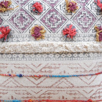 Adono Pillow, Cotton, Printed, Polyester, Multi, Pitloom, All Cut
