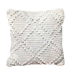 Agria Pillow, Cotton, Natural White